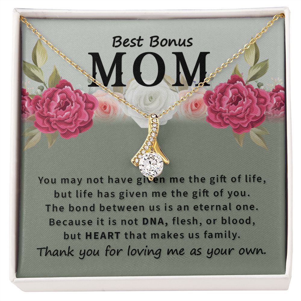Mother Daughter Necklace as Daughter Gift from Mom, Mom Necklace as Christmas Gift for Mom from Son, Birthday Gift for Mother in Law Necklace, Bonus Mom Gifts for Step Mom Necklace2 Alluring Beauty Necklace