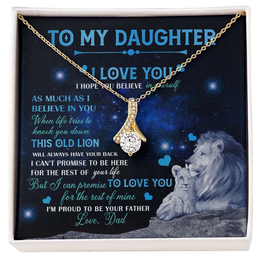 Dad To Daughter Necklace Jewelry Gift for Daughter from Dad Father Daughter Gift 175009114907 Alluring Beauty Necklace