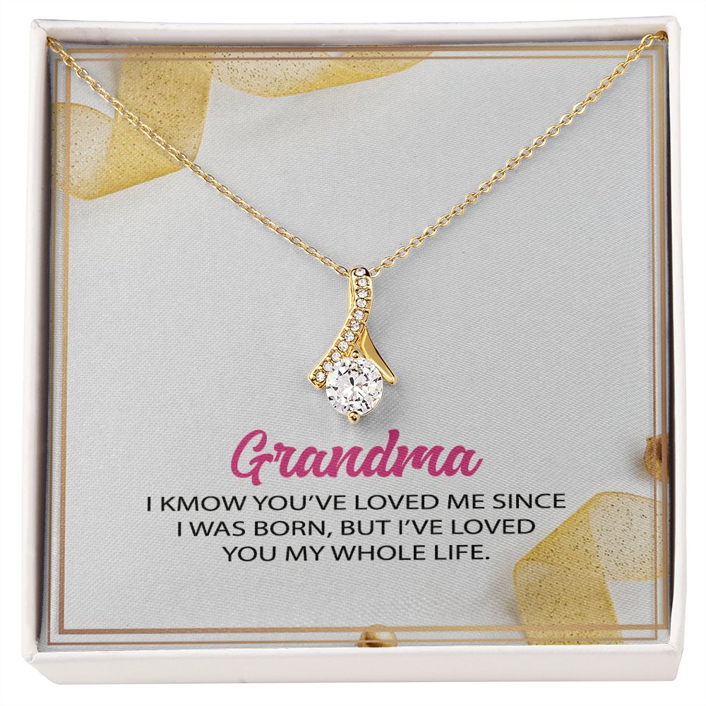 To My Grandma Necklace, Gift for Grandmother Necklace, Mothers Day Gift For Grandma Nana, Grandma Jewelry From Grandchildren GrandKids , Jewelry Box Gift For Grandma Grandmother12 Alluring Beauty Necklace