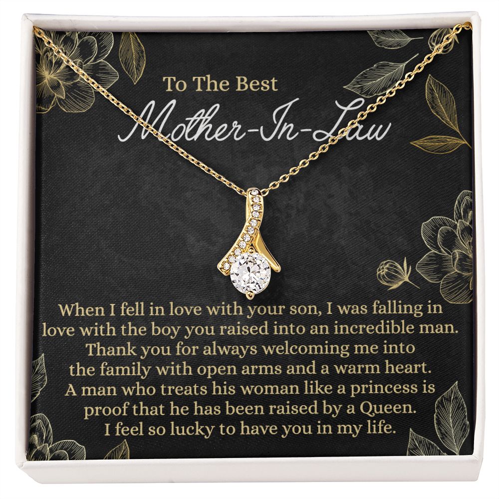Mother In Law Gift, Cute Mother In Law Gifts Christmas, Unique Gift for Mother In Law Birthday, Best Mother In Law Gift, Mother-In-Law Gift Alluring Beauty Necklace
