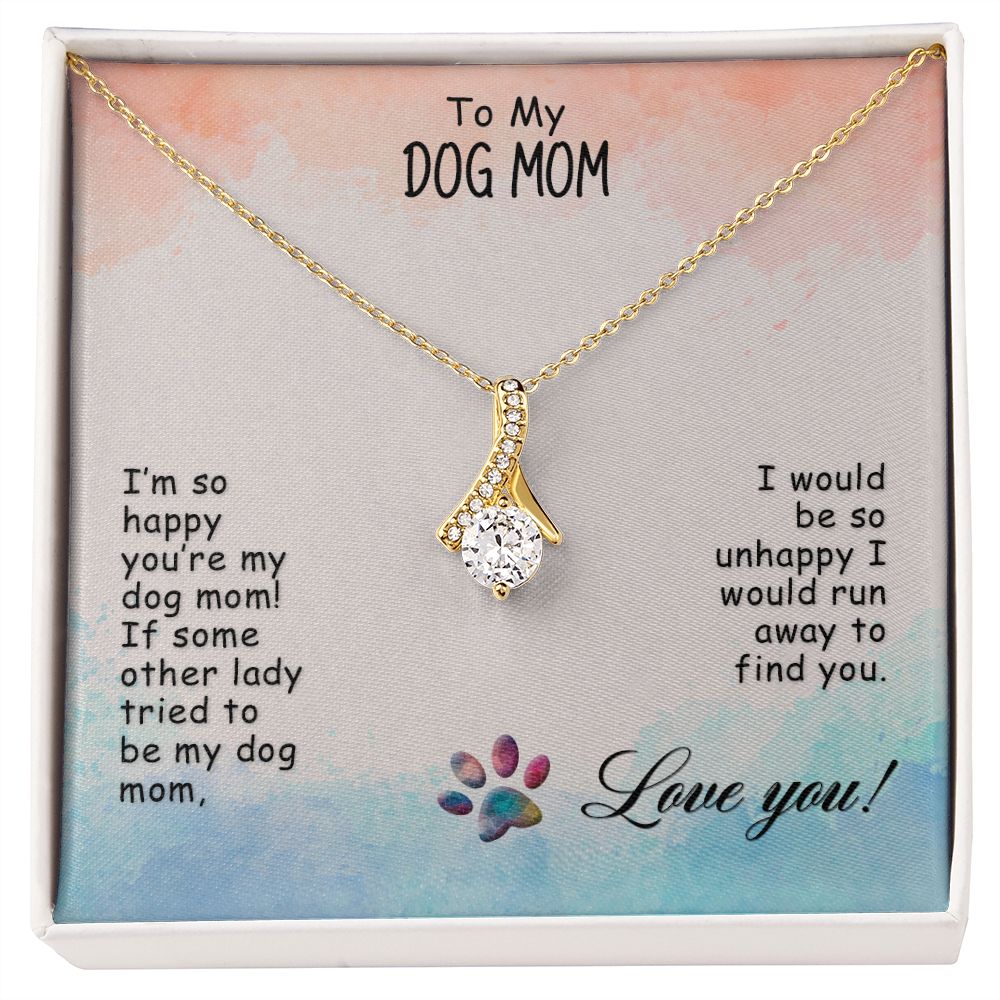 Love Knot Necklace, Dog Mom Gift For Mother's Day, Dog Mom Necklace For Women, Dog Mama Sentimental Gift, Dog Lover Gifts For Her, Unique2 Alluring Beauty Necklace