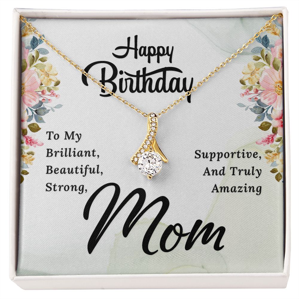 Mom Necklace Gifts for Mom from Daughter to Mom Gifts for Mothers Day from Daughter, To My Mom Necklace from Daughter to Mom Birthday Gifts Necklace with Message Card and Gift Box2229 Alluring Beauty Necklace