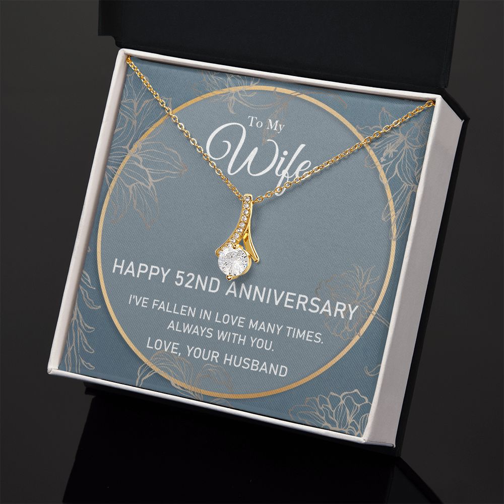 To My Wife Necklace from Husband, Personalized Necklace for Women, Luxury Necklace for Wife from Man Men, Wedding Anniversary Present For Wife, Beautiful Wife Jewelry Christmas Birthday Gifts For Wife5 Alluring Beauty Necklace