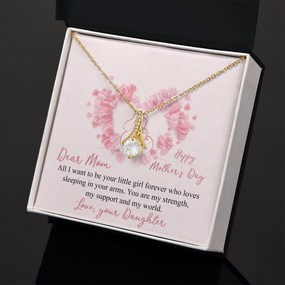 Mom Necklace Gifts for Mom from Daughter to Mom Gifts for Mothers Day from Daughter, To My Mom Necklace from Daughter to Mom Birthday Gifts Necklace with Message Card and Gift Box25 Alluring Beauty Necklace