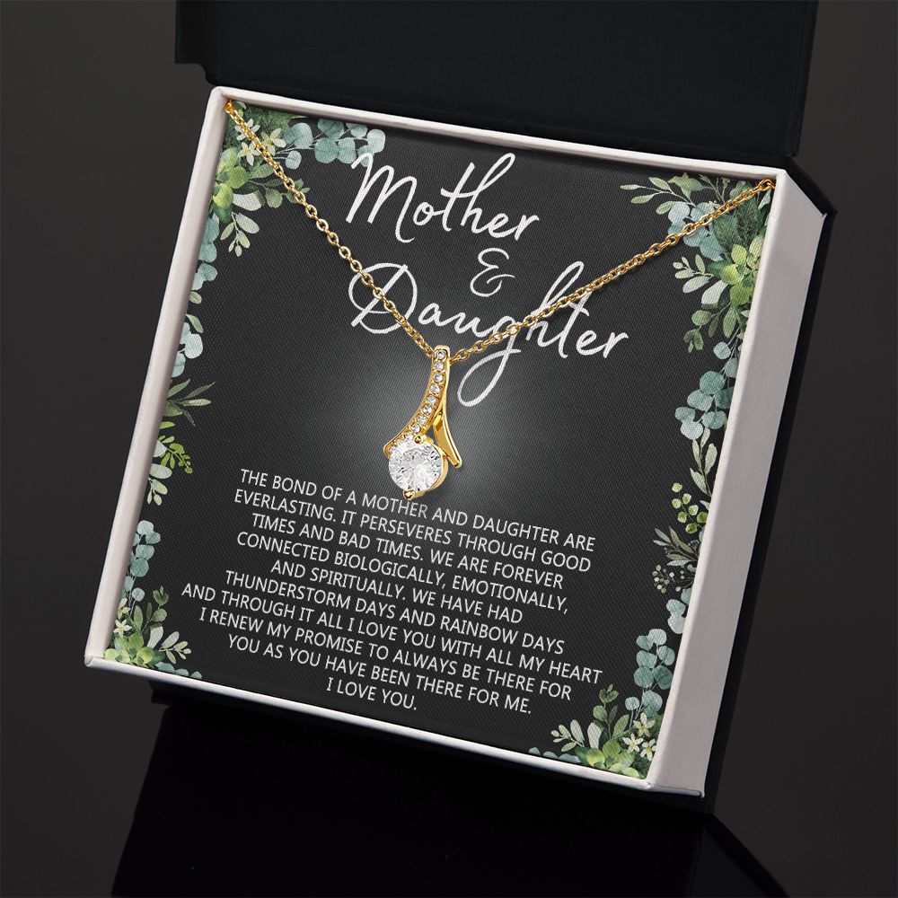 Mother Daughter Necklace Mothers day Necklace Mother Daughter Gift Mother Daughter Jewelry Gift For Daughter From Mom Daughter Mother Birthday Gift Alluring Beauty Necklace