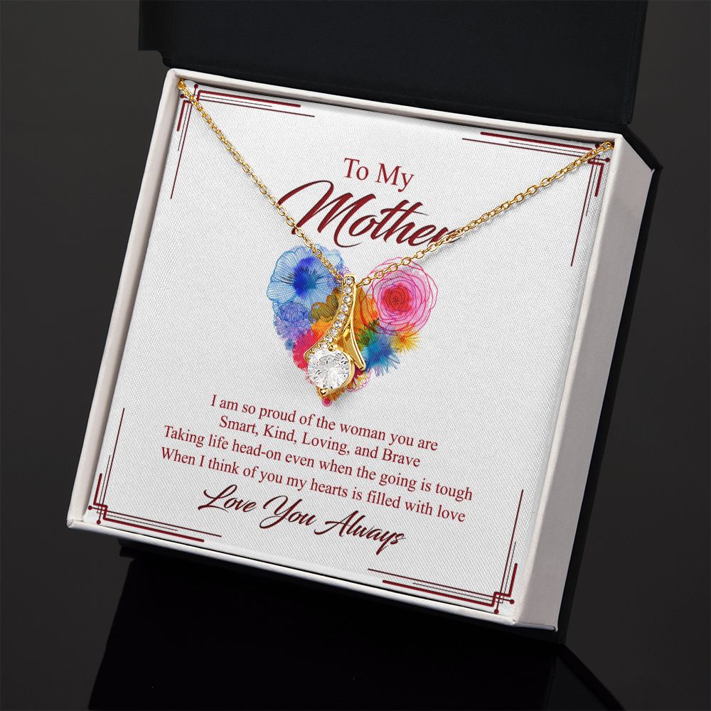 To My Mom Necklace, Gift For Mom, Mother's Day Gift from Daughter, Mom Jewelry Gift for Mothers Day, Birthday Gift for Mother, Moms Gift from Daughter Son, Necklace for Mom Mother 8 Alluring Beauty Necklace