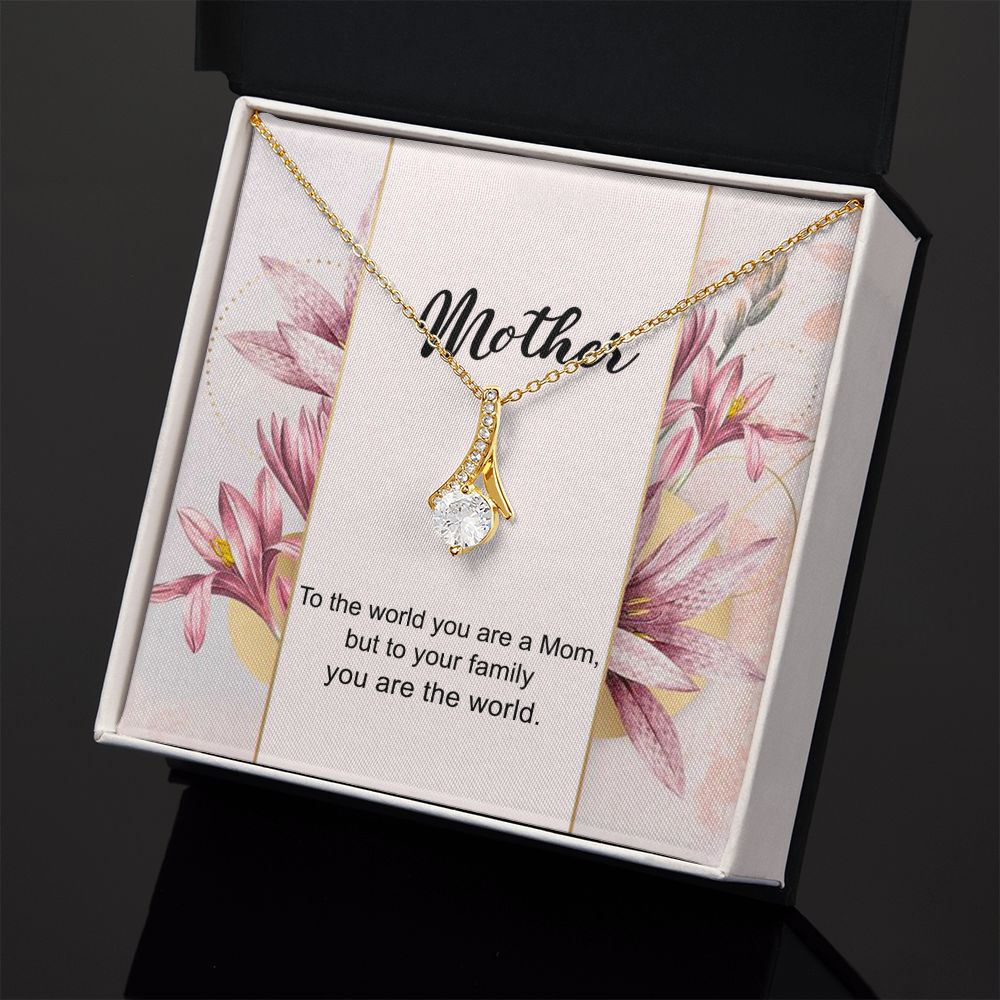Mom Necklace Gifts for Mom from Daughter to Mom Gifts for Mothers Day from Daughter, To My Mom Necklace from Daughter to Mom Birthday Gifts Necklace with Message Card and Gift Box7 Alluring Beauty Necklace