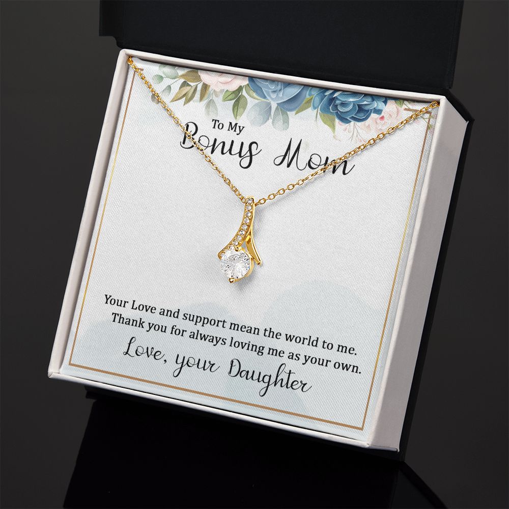 Mother Daughter Necklace as Daughter Gift from Mom, Mom Necklace as Christmas Gift for Mom from Son, Birthday Gift for Mother in Law Necklace, Bonus Mom Gifts for Step Mom Necklace6 Alluring Beauty Necklace