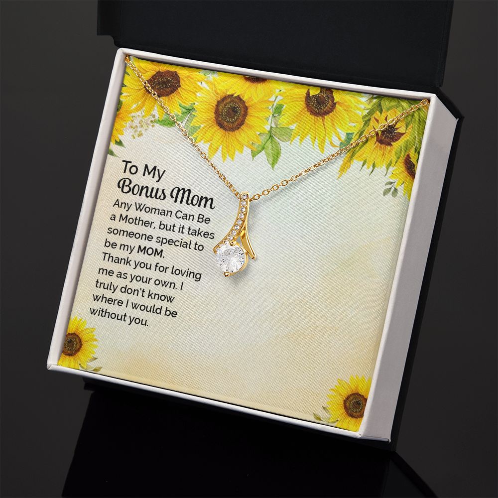 Mother Daughter Necklace as Daughter Gift from Mom, Mom Necklace as Christmas Gift for Mom from Son, Birthday Gift for Mother in Law Necklace, Bonus Mom Gifts for Step Mom Necklace3 Alluring Beauty Necklace