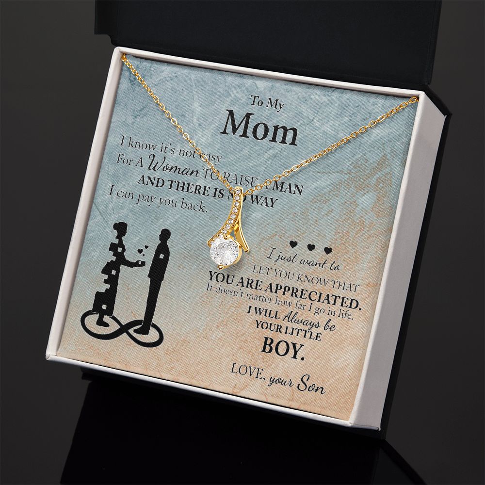 Mom Gift From Son To Mother Necklace Thoughtful Birthday Gift Sentimental Alluring Beauty Necklace