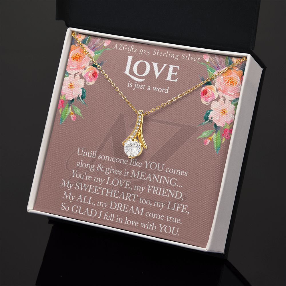 To My Wife Necklace from Husband, Luxury Necklace for Women, Personaled Alluring Beauty Necklace
