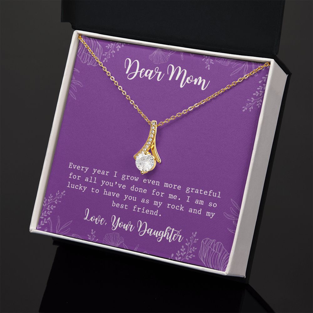 Mom Necklace Gifts for Mom from Daughter to Mom Gifts for Mothers Day from Daughter, To My Mom Necklace from Daughter to Mom Birthday Gifts Necklace with Message Card and Gift Box2234 Alluring Beauty Necklace