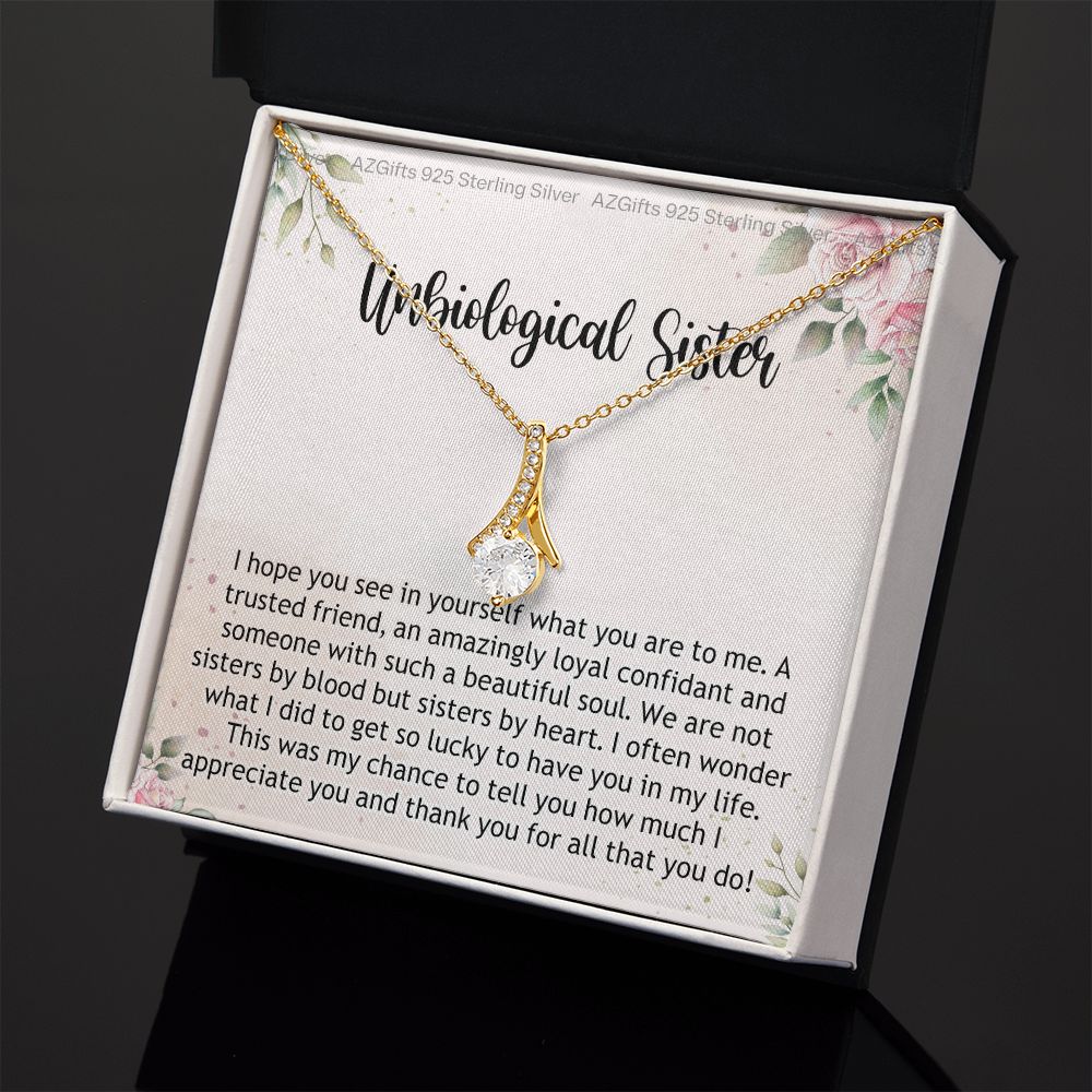 Gifts For Unbiological Sister, Unbiological Sister Gift, Unbiological Sister Gift Birthday, Gift For Best Friends Birthday, Best Friend Gift Alluring Beauty Necklace