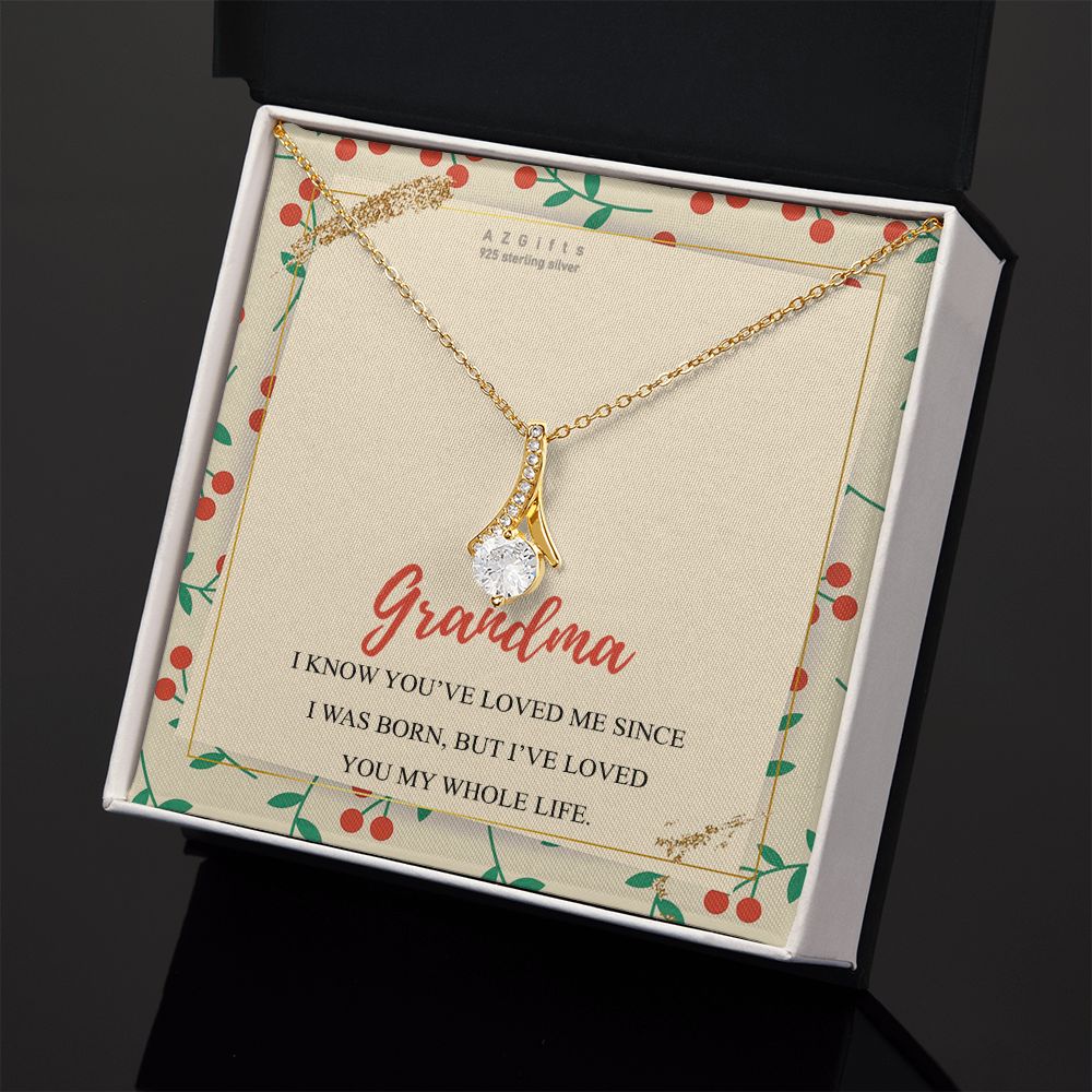 To My Grandma Necklace, Gift for Grandmother Necklace, Mothers Day Gift For Grandma Nana, Grandma Jewelry From Grandchildren GrandKids , Jewelry Box Gift For Grandma Grandmother15 Alluring Beauty Necklace
