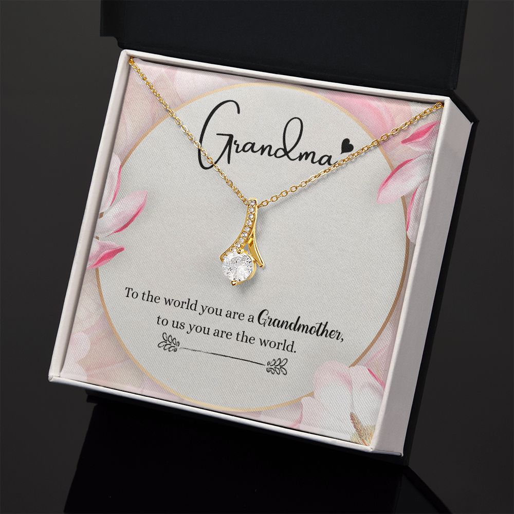 To My Grandma Necklace, Gift for Grandmother Necklace, Mothers Day Gift For Grandma Nana, Grandma Jewelry From Grandchildren GrandKids , Jewelry Box Gift For Grandma Grandmother8 Alluring Beauty Necklace
