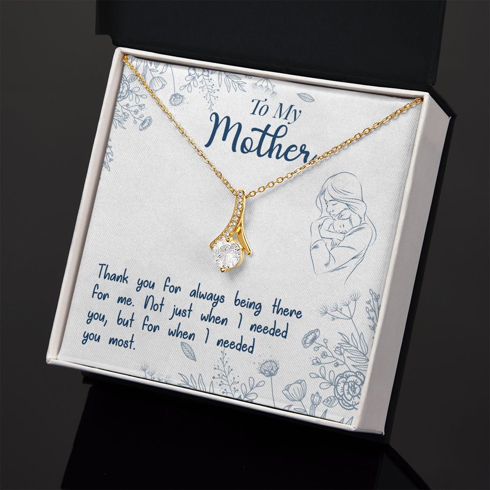 To My Mom Necklace Pendant Gift From Daughter Necklace I Needed You Most Gift For To Mom Happy Mother's Day Mother In Law Gift On Birthday Anniversary Gift 30821 Alluring Beauty Necklace