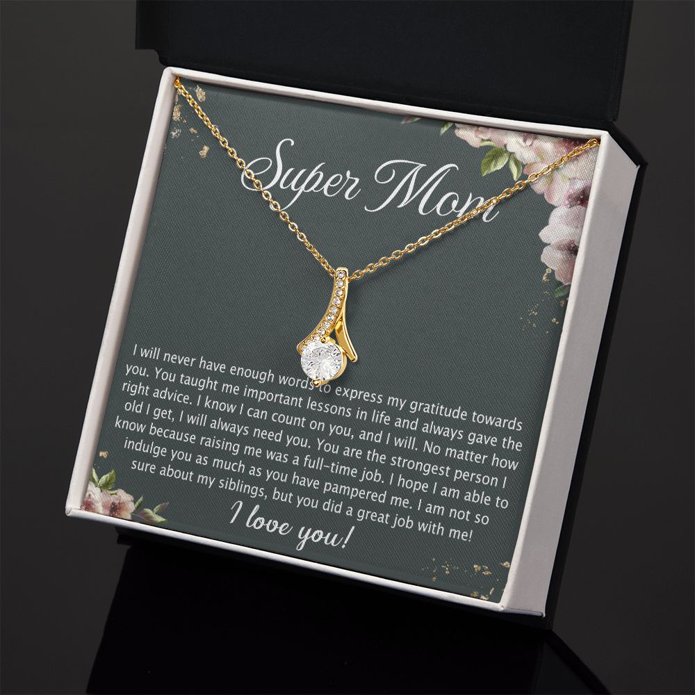 To My Mom Necklace Pendant Gift From Daughter Your Faith Lets Us Know With Message Card Gift For Mom Alluring Beauty Necklace