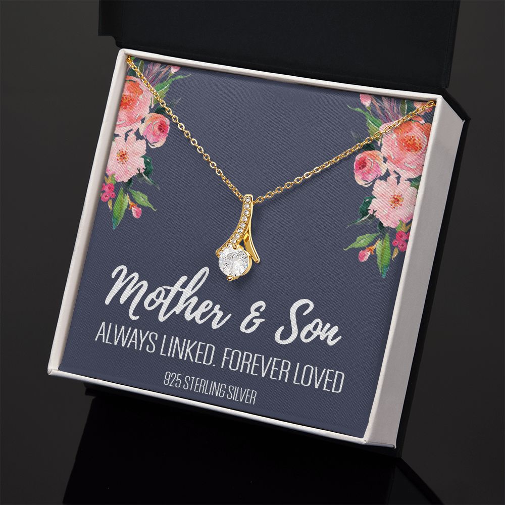 Gift For Mom From Son, Mother Son Gifts, Happy Mother's Day Necklace, Mom Gift Alluring Beauty Necklace
