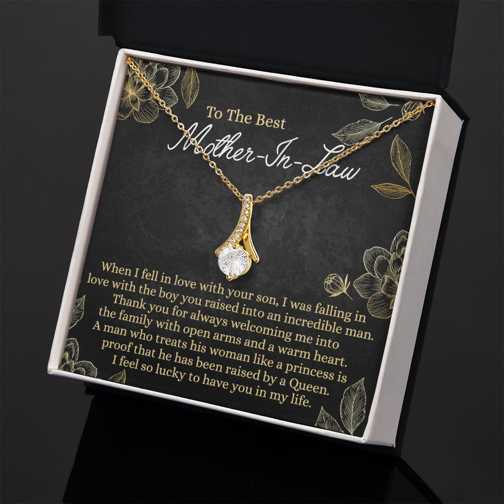 Mother In Law Gift, Cute Mother In Law Gifts Christmas, Unique Gift for Mother In Law Birthday, Best Mother In Law Gift, Mother-In-Law Gift Alluring Beauty Necklace