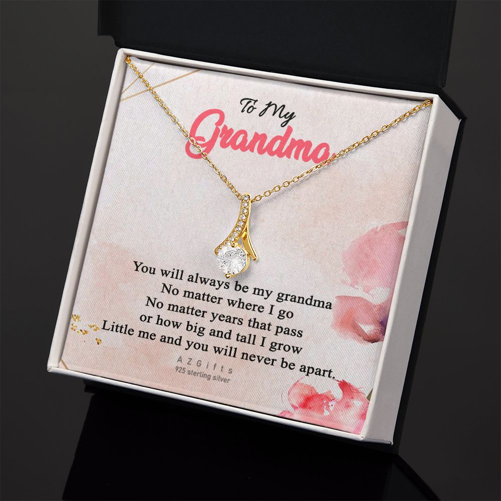 To My Grandma Necklace, Gift for Grandmother Necklace, Mothers Day Gift For Grandma Nana, Grandma Jewelry From Grandchildren GrandKids , Jewelry Box Gift For Grandma Grandmother13 Alluring Beauty Necklace