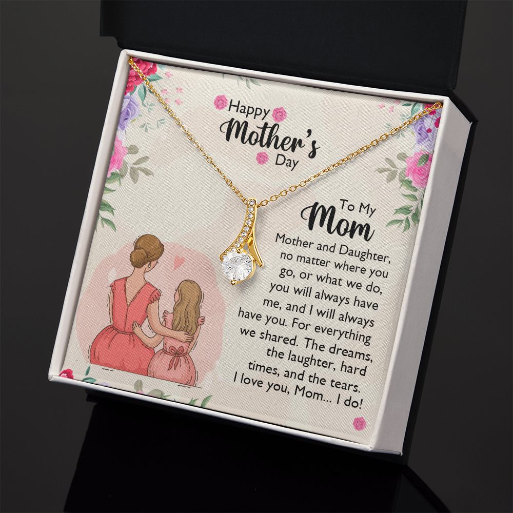 Mom Necklace Gifts for Mom from Daughter to Mom Gifts for Mothers Day from Daughter, To My Mom Necklace from Daughter to Mom Birthday Gifts Necklace with Message Card and Gift Box11 Alluring Beauty Necklace