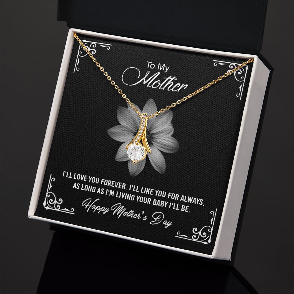 Mom Necklace Gifts for Mom from Daughter to Mom Gifts for Mothers Day from Daughter, To My Mom Necklace from Daughter to Mom Birthday Gifts Necklace with Message Card and Gift Box2247 Alluring Beauty Necklace
