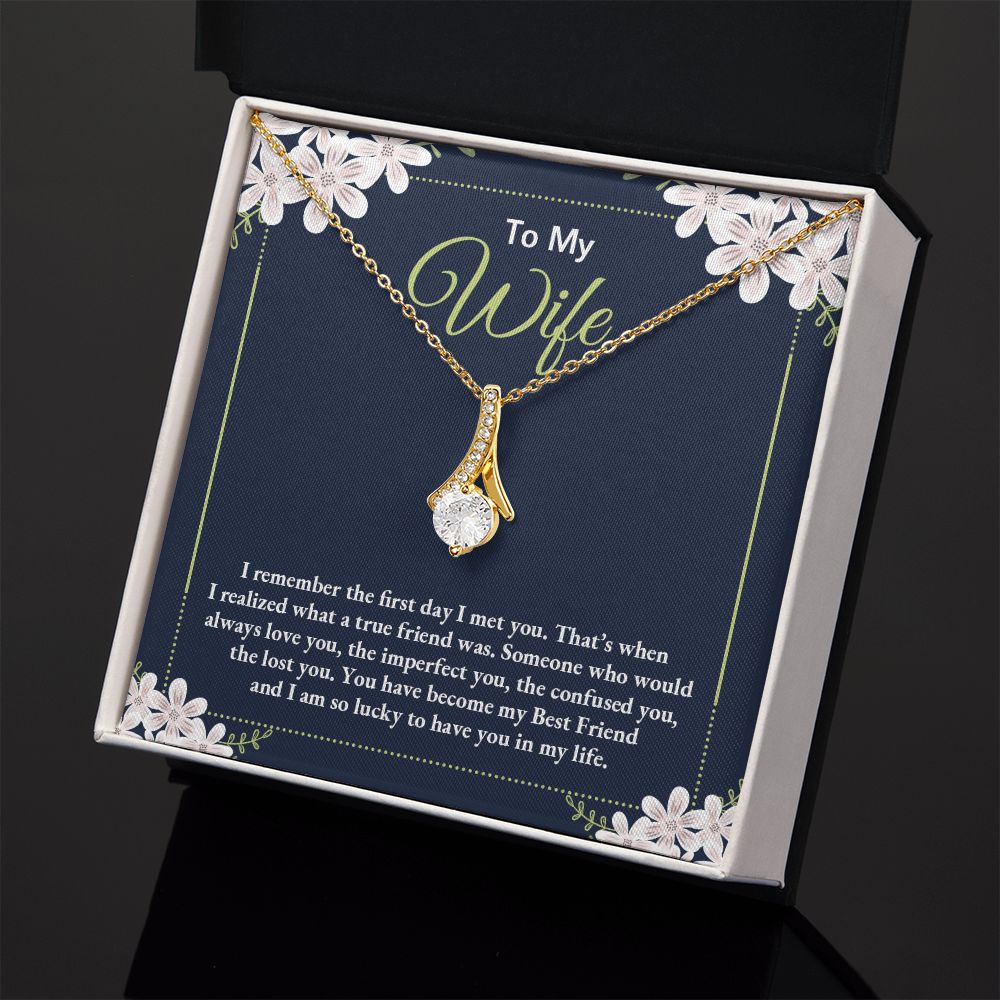 Birthday Gifts For Wife, Necklace Gifts For Wife From Husband, To My Wife Jewelry For Women , To My Wife Necklace  from Husband Wedding Anniversary Present For Wife, Beautiful Wife Jewelry Christmas28 Alluring Beauty Necklace