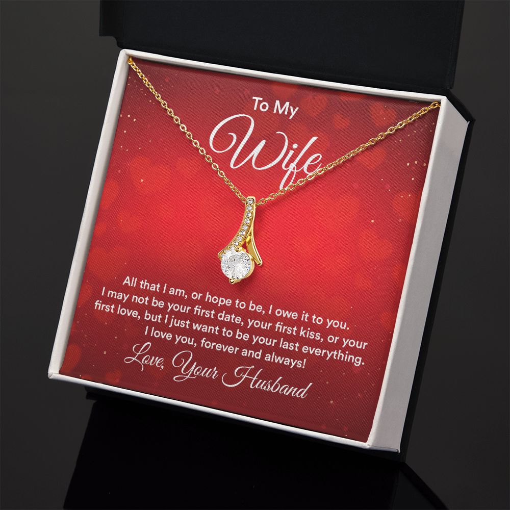 Birthday Gifts For Wife, Necklace Gifts For Wife From Husband, To My Wife Jewelry For Women , To My Wife Necklace  from Husband Wedding Anniversary Present For Wife, Beautiful Wife Jewelry Christmas30 Alluring Beauty Necklace