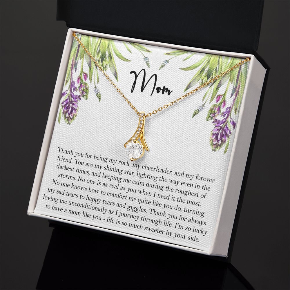 To My Mom Necklace, Gift For Mom, Mother's Day Gift from Daughter, Mom Jewelry Gift for Mothers Day, Birthday Gift for Mother, Moms Gift from Daughter Son, Necklace for Mom Mother 6 Alluring Beauty Necklace
