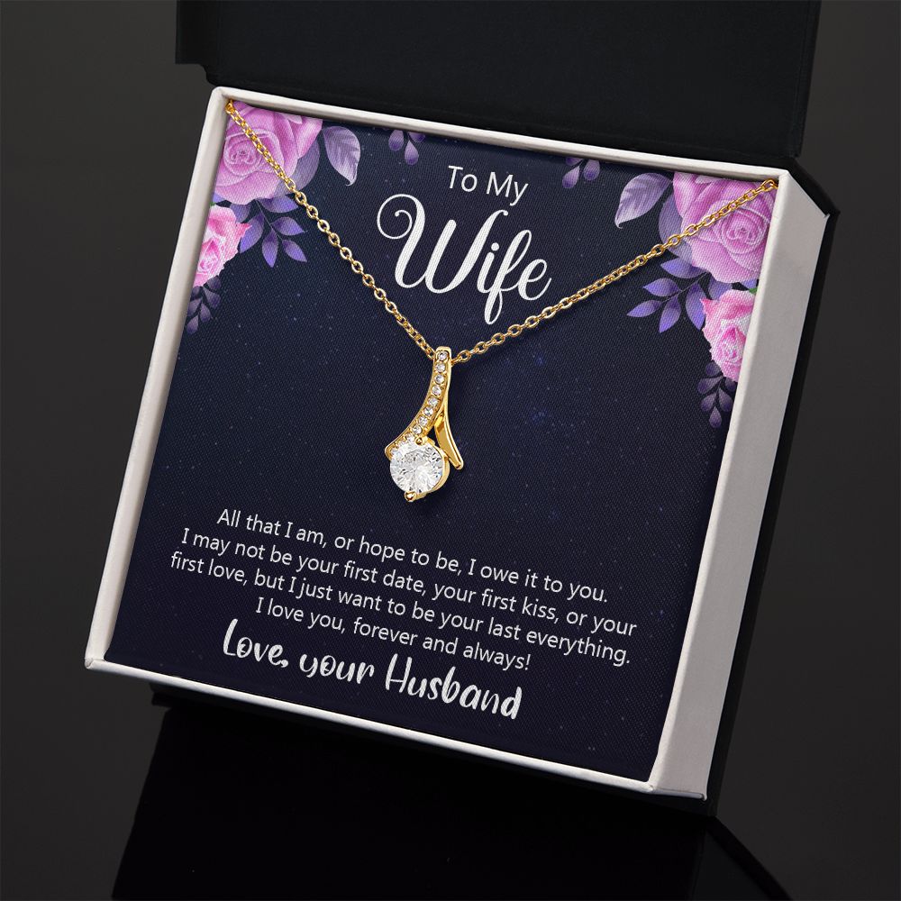 Birthday Gifts For Wife, Necklace Gifts For Wife From Husband, To My Wife Jewelry For Women , To My Wife Necklace  from Husband Wedding Anniversary Present For Wife, Beautiful Wife Jewelry Christmas31 Alluring Beauty Necklace