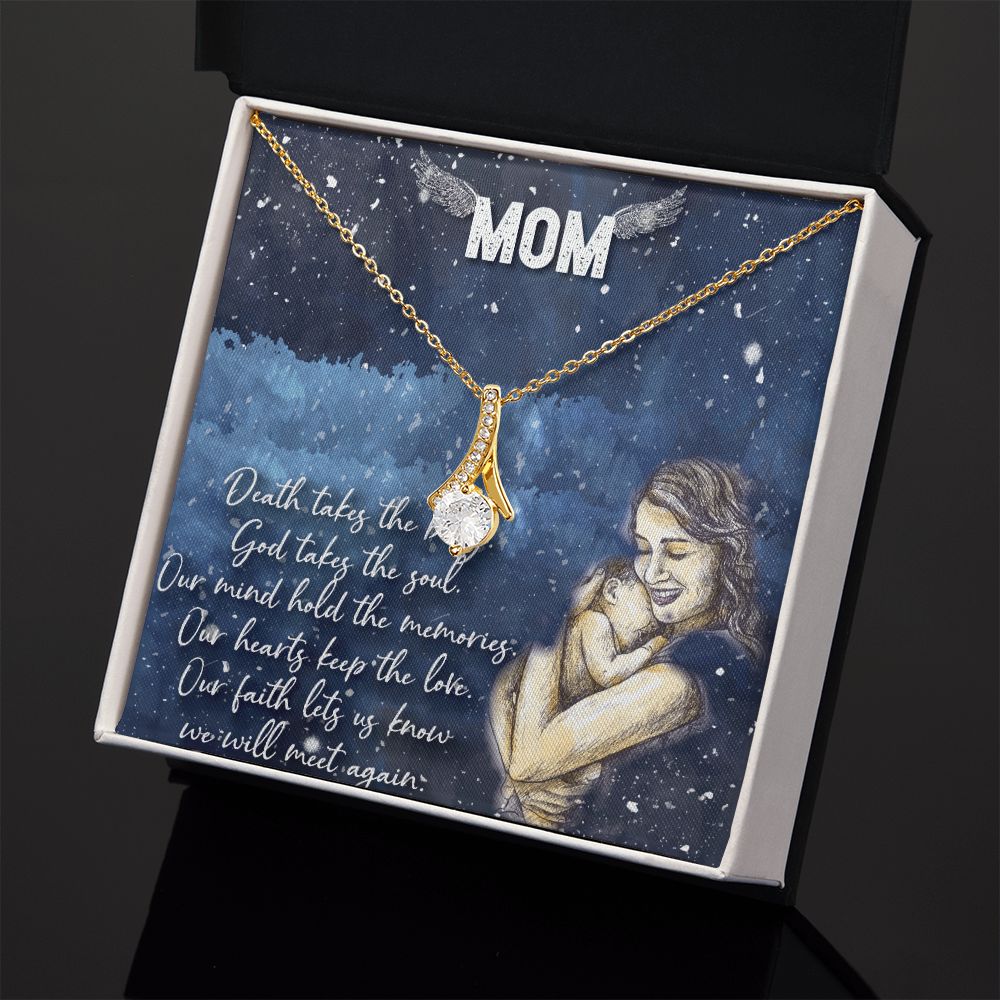 To My Mom Necklace Pendant Gift From Daughter Your Faith Lets Us Know With Message Card Gift For Mom Alluring Beauty Necklace