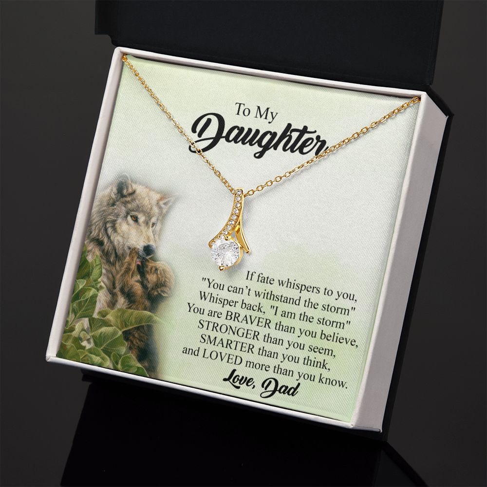 Mother Daughter Gift Ideas, To My Daughter Gift Necklace from Mom, Jewelry Pendant Present for Daughter, Birthday Christmas Gift Graduation Gifts for Daughters, Mother and Daughter Necklace 27 Alluring Beauty Necklace