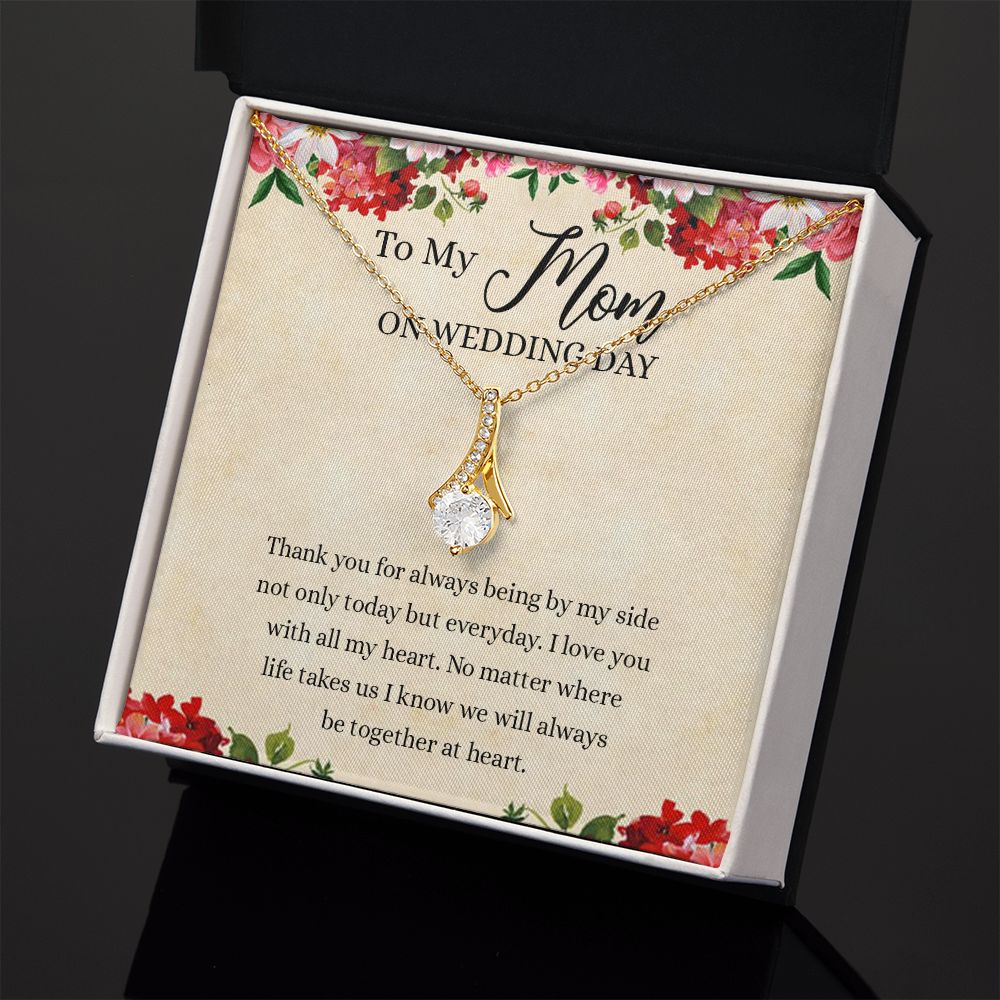 Gift for Mother of The Groom Necklace Gift for Mom on Wedding Day Gift for Maid of Honor Gift for Bridesmaid Proposal Gift to My Mom Necklace from Daughter Alluring Beauty Necklace