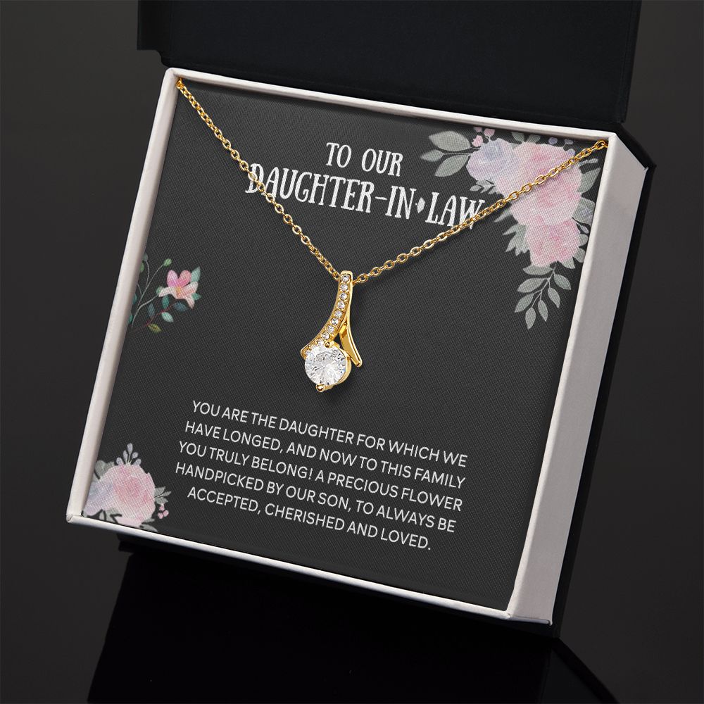 To Our Daughter-in-law Necklace from Mother-in-law Daughter-in-law Birthday Gift Alluring Beauty Necklace