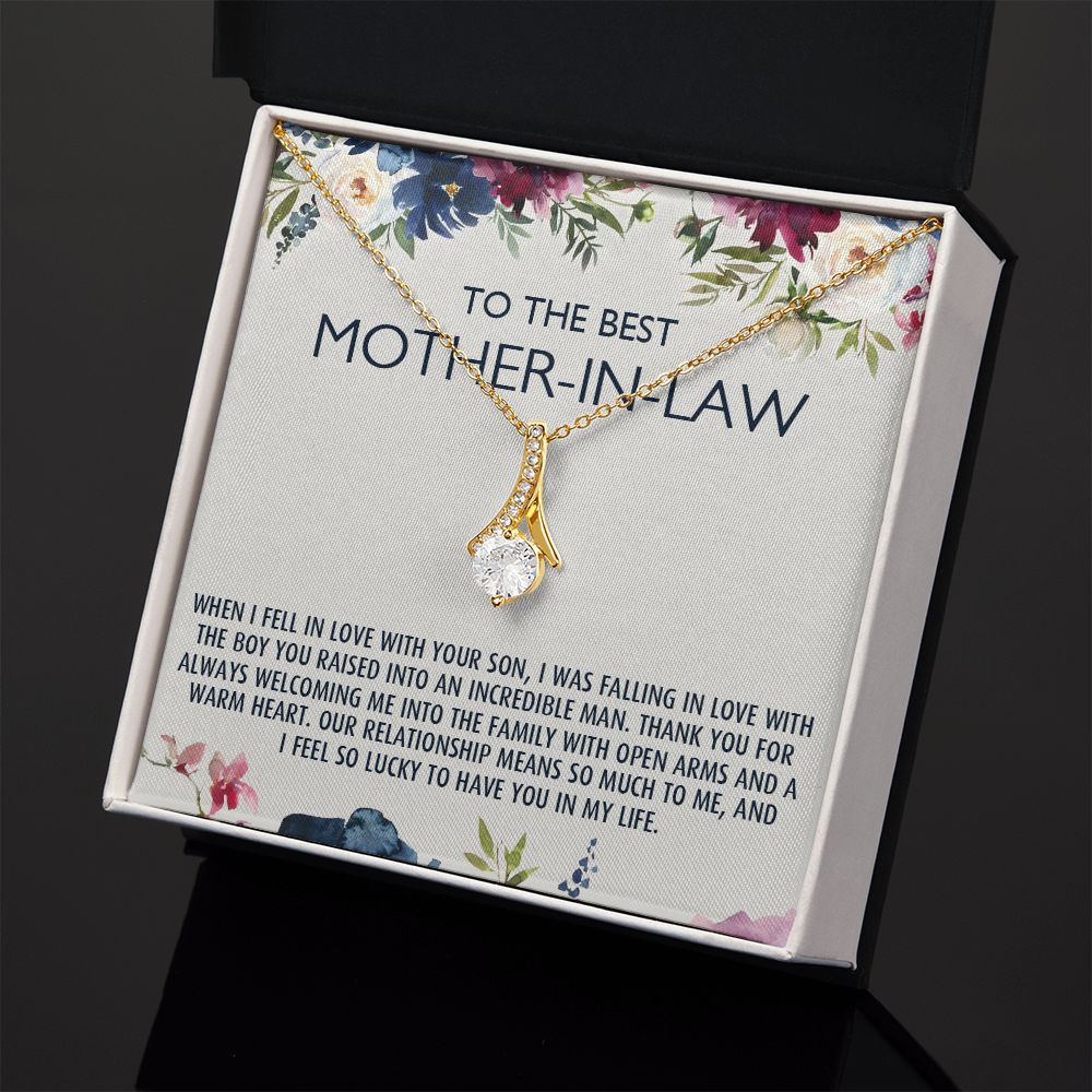 To My Mother-In-Law Gift Mothers Day Gift Necklace Mother-In-Law Gifts Jewelry Alluring Beauty Necklace
