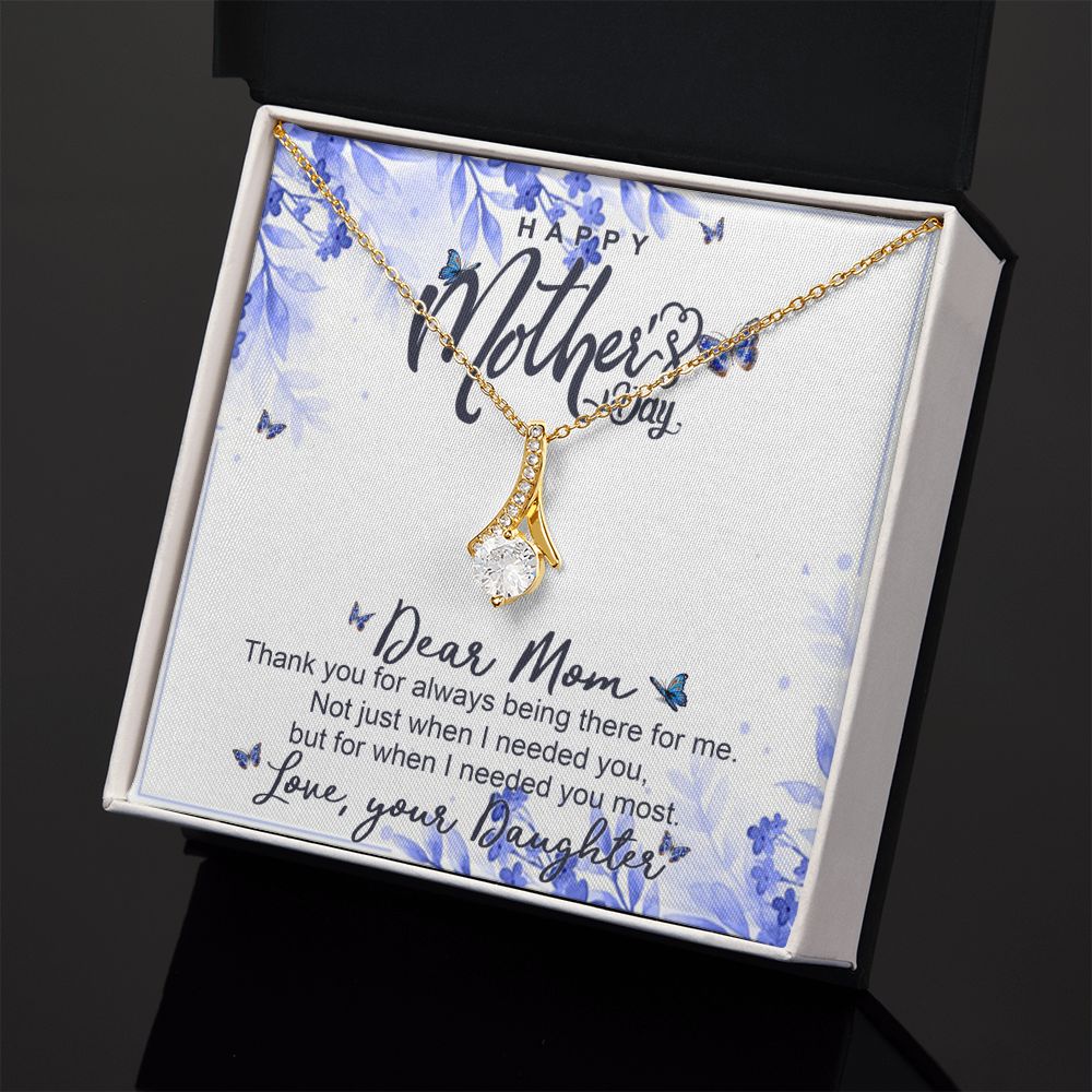 Happy Mother Day, Mothers Day Gifts Necklace, Gifts For Mom From Daughter Or Son Alluring Beauty Necklace