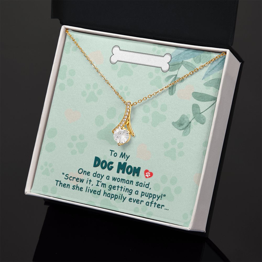 Love Knot Necklace, Dog Mom Gift For Mother's Day, Dog Mom Necklace For Women, Dog Mama Sentimental Gift, Dog Lover Gifts For Her, Unique1 Alluring Beauty Necklace