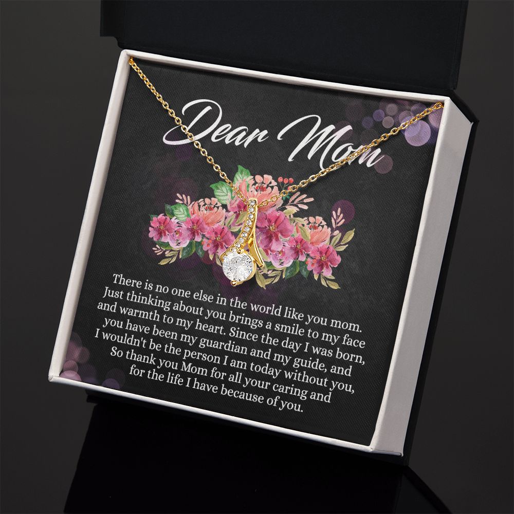 To My Mom Necklace, Mothers Day Gift From Daughter, Mom Gifts Idea, Mothers Day Necklace From Daughter, Mothers Day Gift From Son, Gift For Mom From Son, Mothers Day Jewelry Box Alluring Beauty Necklace