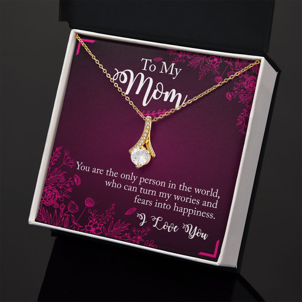 To My Mom Necklace Pendant Gift From Daughter Necklace You Are The Only Person Gift For To Mom Happy Mother's Day Mother In Law Gift On Birthday Anniversary Gift 30821 Alluring Beauty Necklace