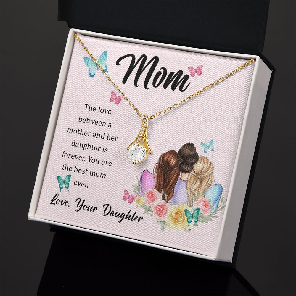 Mom Necklace Gifts for Mom from Daughter to Mom Gifts for Mothers Day from Daughter, To My Mom Necklace from Daughter to Mom Birthday Gifts Necklace with Message Card and Gift Box21 Alluring Beauty Necklace