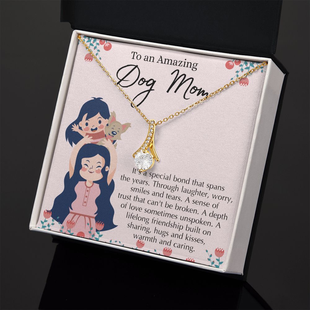 Love Knot Necklace, Dog Mom Gift For Mother's Day, Dog Mom Necklace For Women, Dog Mama Sentimental Gift, Dog Lover Gifts For Her, Unique Alluring Beauty Necklace