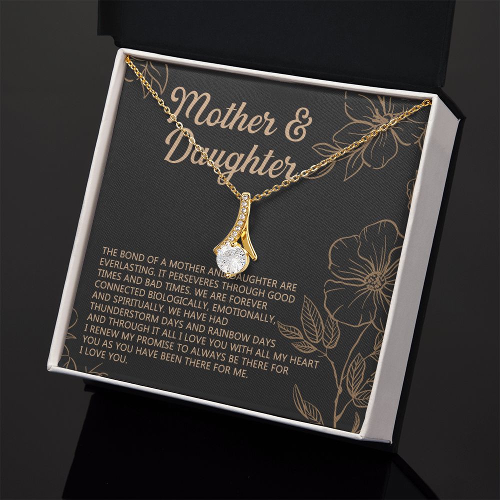 Mother Daughter Necklace Mothers day Necklace Mother Daughter Gift Mother Daughter Jewelry Gift For Daughter From Mom Daughter Mother Alluring Beauty Necklace