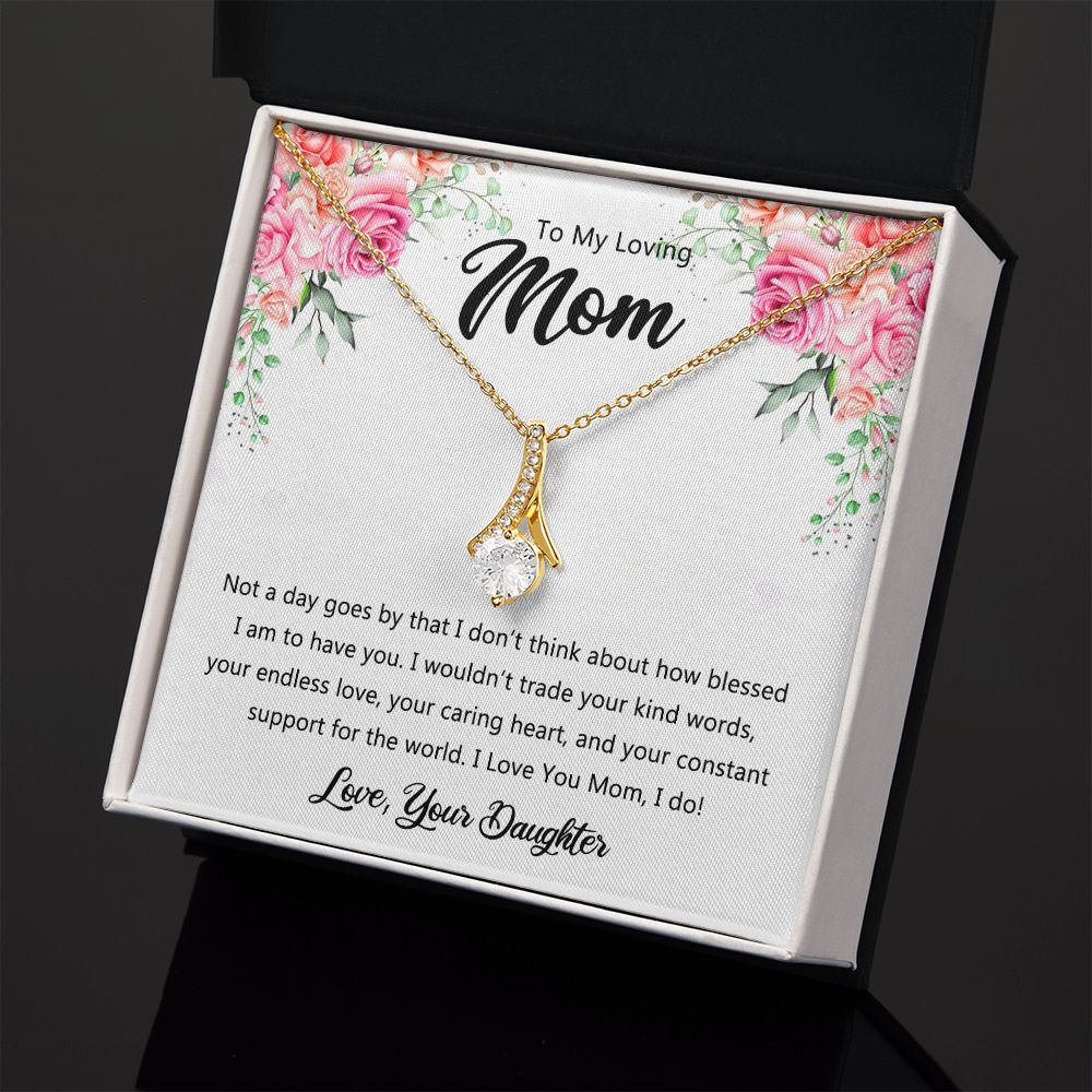 To My Mom Necklace, Gift For Mom, Mother's Day Gift from Daughter, Mom Jewelry Gift for Mothers Day, Birthday Gift for Mother, Moms Gift from Daughter Son, Necklace for Mom Mother 9 Alluring Beauty Necklace