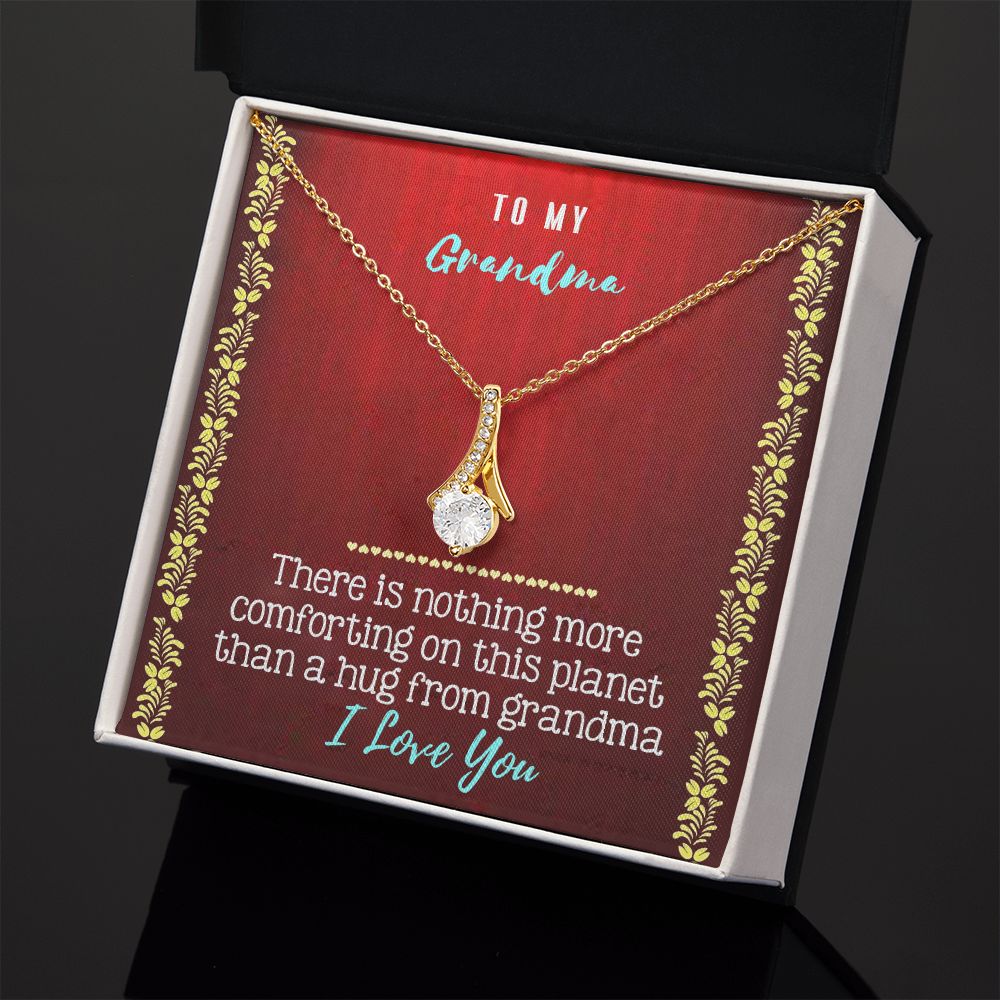 To My Grandma Necklace, Gift for Grandmother Necklace, Mothers Day Gift For Grandma Nana, Grandma Jewelry From Grandchildren GrandKids , Jewelry Box Gift For Grandma Grandmother20 Alluring Beauty Necklace