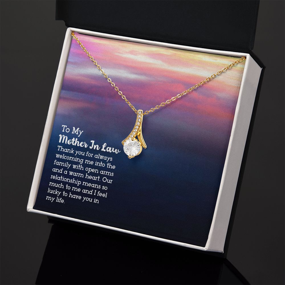 Mother in Law Necklace, Jewelry for Women, Future Mother in Law Gifts from Daughter in Law, Mother of Bride Gifts For Mother in Law, Birthday Gifts For Mother In Law From Daughter In Law13 Alluring Beauty Necklace