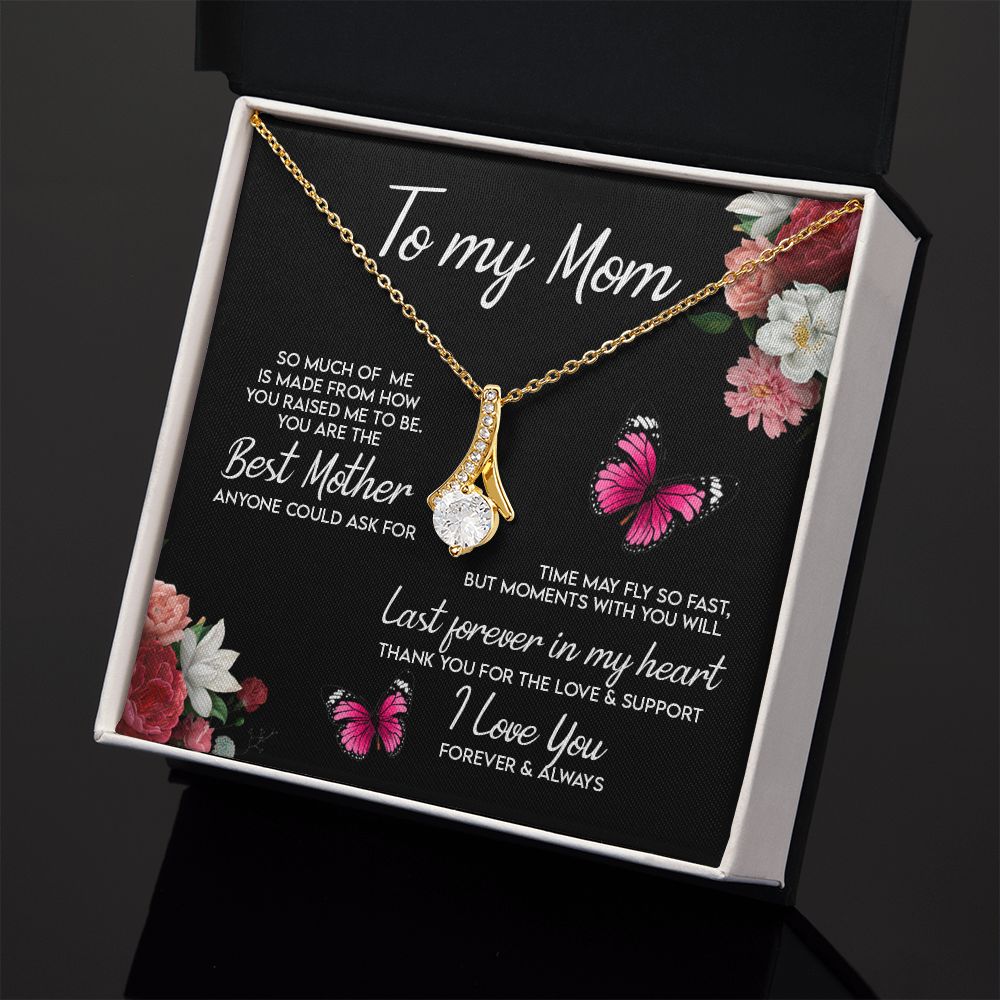 To My Mom Necklace, Gift For Mom, Mother's Day Gift from Daughter, Mom Jewelry Gift for Mothers Day, Birthday Gift for Mother, Moms Gift from Daughter Son, Necklace for Mom Mother 13 Alluring Beauty Necklace