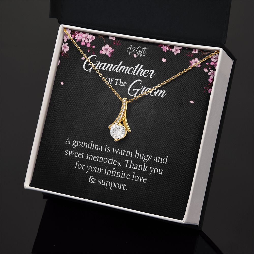 To My Grandmother Necklace, Gift for Grandmother Necklace, Mothers Day Gift For Grandma Nana, Grandma Jewelry From Grandchildren GrandKids , Jewelry Box Gift For Grandma Grandmother Alluring Beauty Necklace
