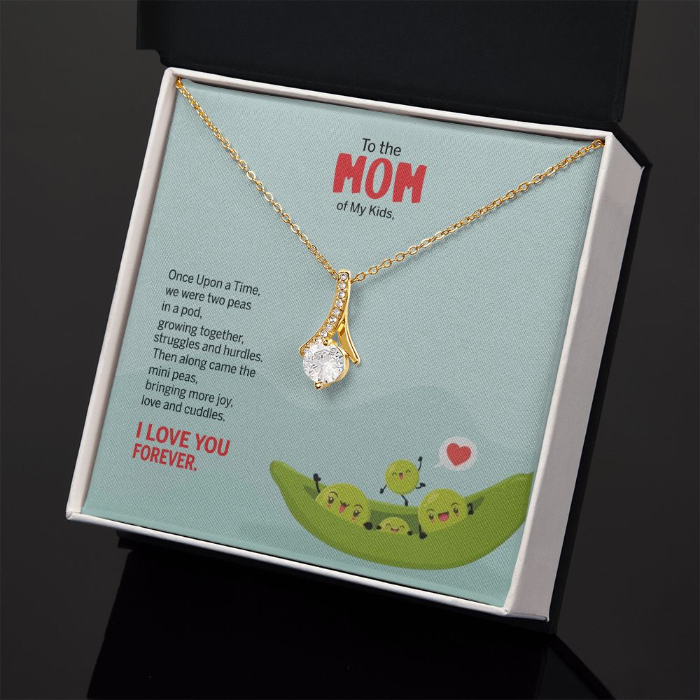 To My Mom Peas Pod Necklace From Kids, Gift For Mom On Mother's Day Jewelry Mom Alluring Beauty Necklace