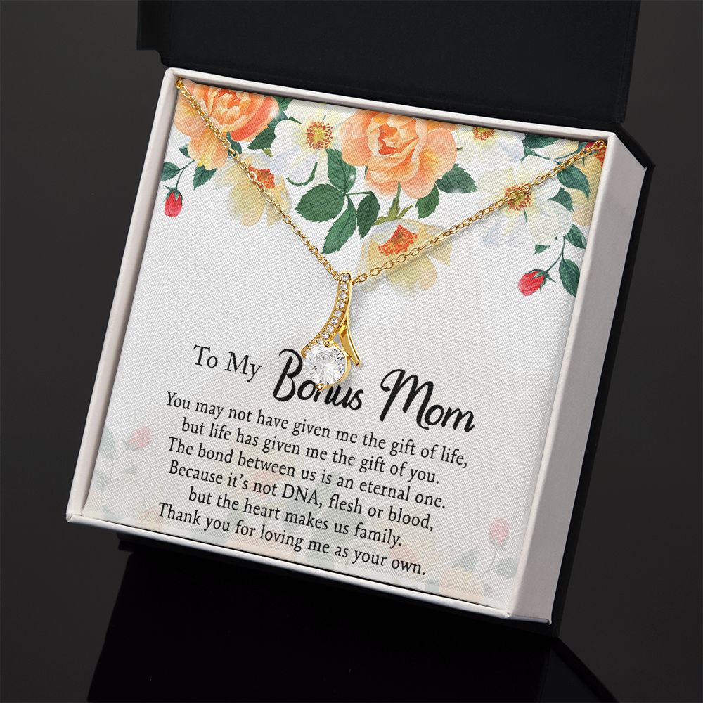 Mother Daughter Necklace as Daughter Gift from Mom, Mom Necklace as Christmas Gift for Mom from Son, Birthday Gift for Mother in Law Necklace, Bonus Mom Gifts for Step Mom Necklace5 Alluring Beauty Necklace