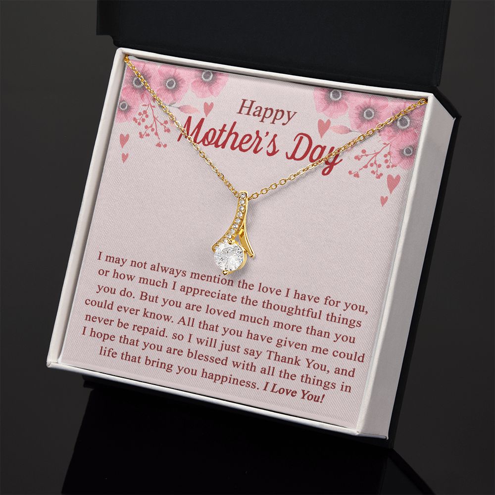 vTo My Mom Angel Mother Necklace Pendant Gift From Daughter Or Son With Message Card Gift For Mom Alluring Beauty Necklace
